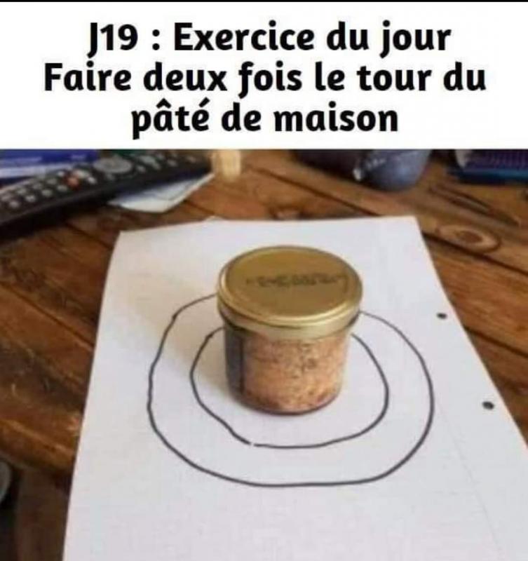 Faire deux fois le tour du pate de maison